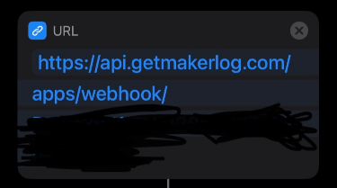 makerlog shortcut "URL" action